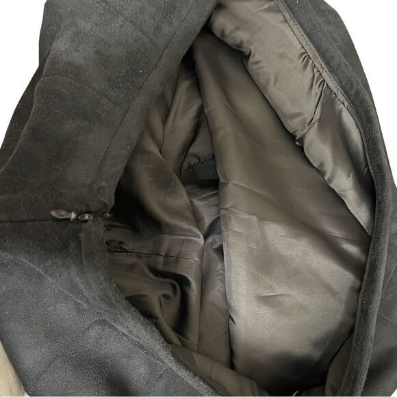 Calvin Klein Deep Charcoal Gray Suede Lined Midi Pencil Skirt (Size: 8) - Picture 6 of 11